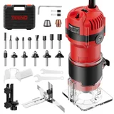 TEENO 1.25 HP Palm Router, Red, with case