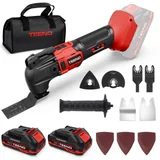 TEENO 20V Oscillating Tool, Black, 2 batteries