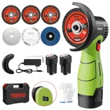 TEENO 3″ Mini Angle Grinder, Bright Green, 16.8 V brushless